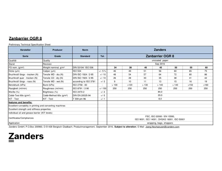 zanbarrier ogr 8 preliminary technical