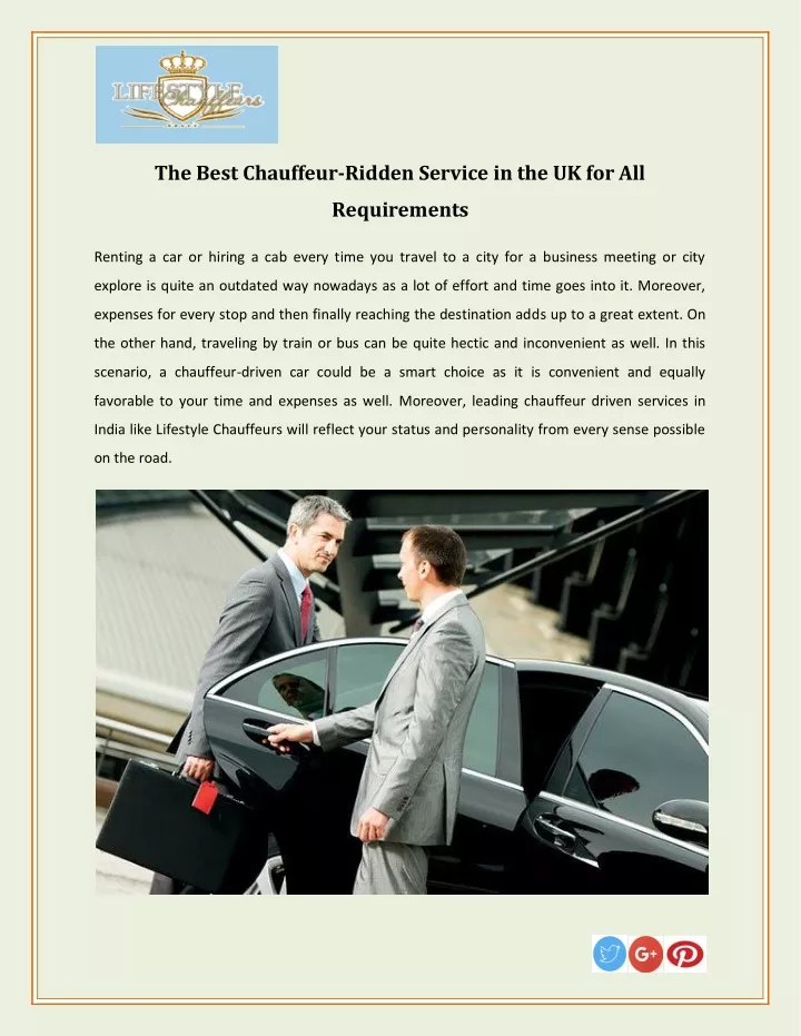 the best chauffeur ridden service