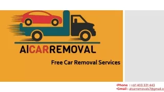 Free Car Removal | Al Car Removals