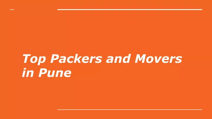 top packers and movers in pune