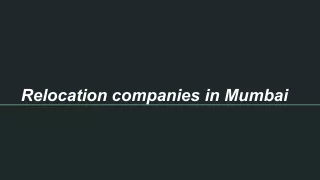 Relocation companies in Mumbai