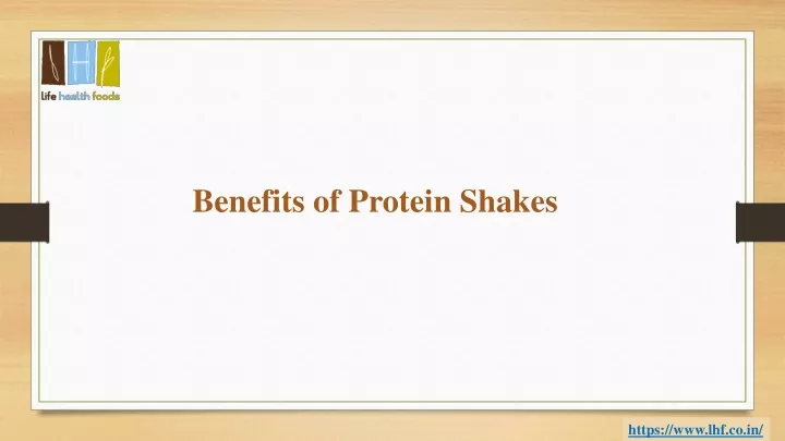 benefits of protein shakes