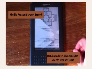 Fix Kindle Frozen Screen Error | Call  1–855–978–6855