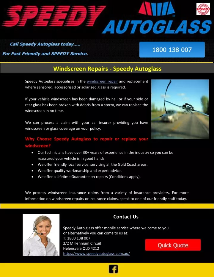 windscreen repairs speedy autoglass