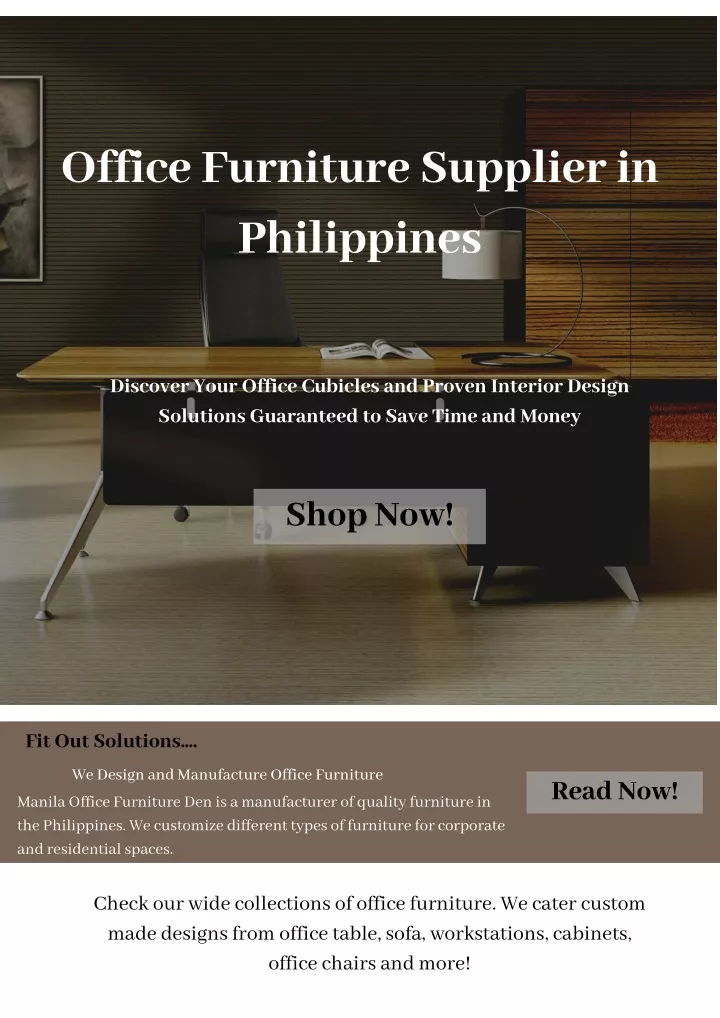 office furniture supplier in philippines