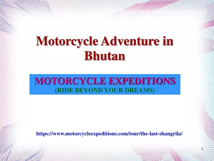 motorcycle adventure in bhutan
