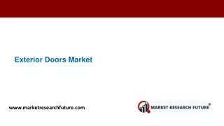 Exterior Doors Market