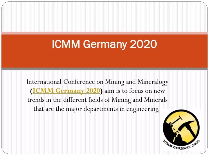 icmm germany 2020