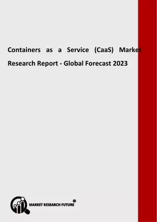 containers as a service caas market research