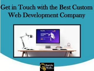 Get in Touch with the Best Custom Web Development Company