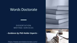 Get your personal dissertation writer today