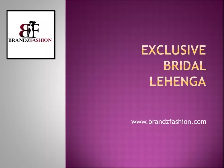 exclusive bridal lehenga