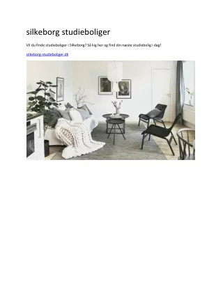 silkeborg studieboliger