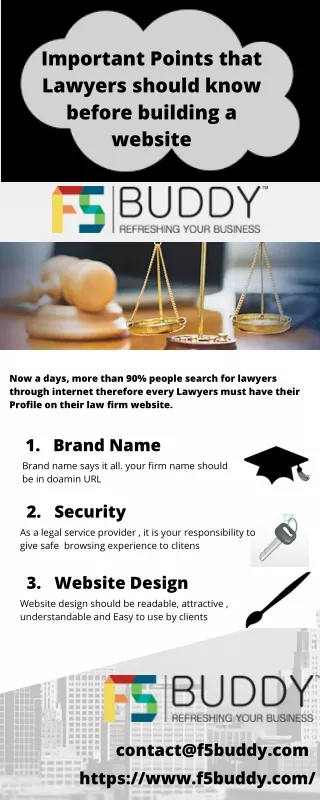 Important Points that Lawyers should know before building a website.