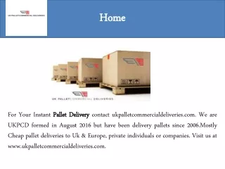 Pallet delivery companies
