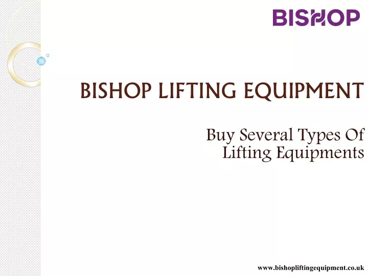 bishop lifting equipment