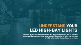 LED High Bay Lights For Warehouse Lighting