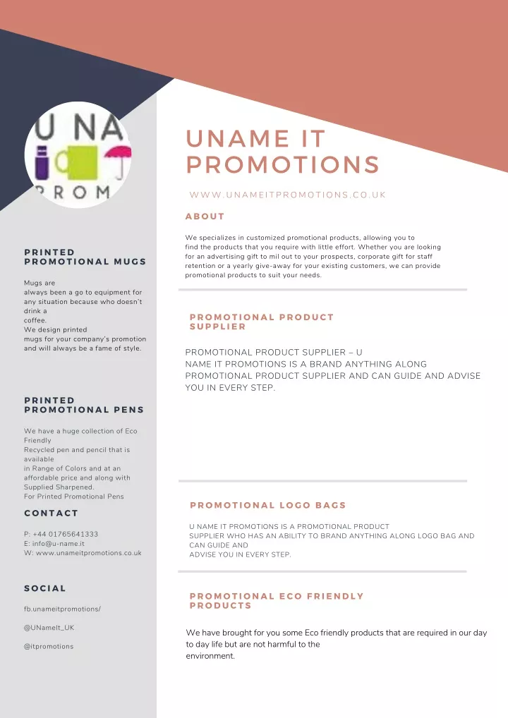 uname it promotions