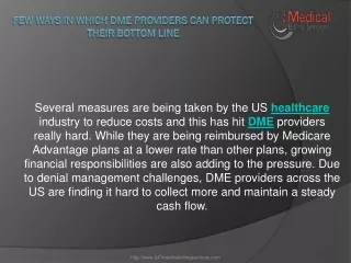 Few ways in which DME Providers can Protect their Bottom line