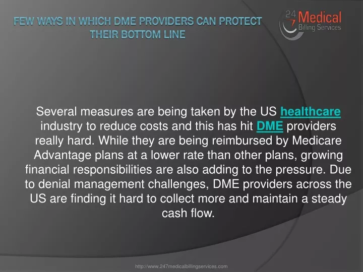 few ways in which dme providers can protect their bottom line