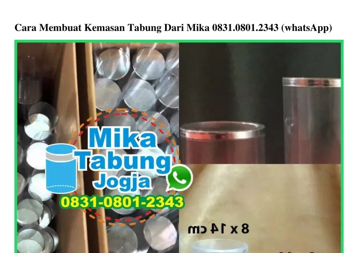 cara membuat kemasan tabung dari mika 0831 0801