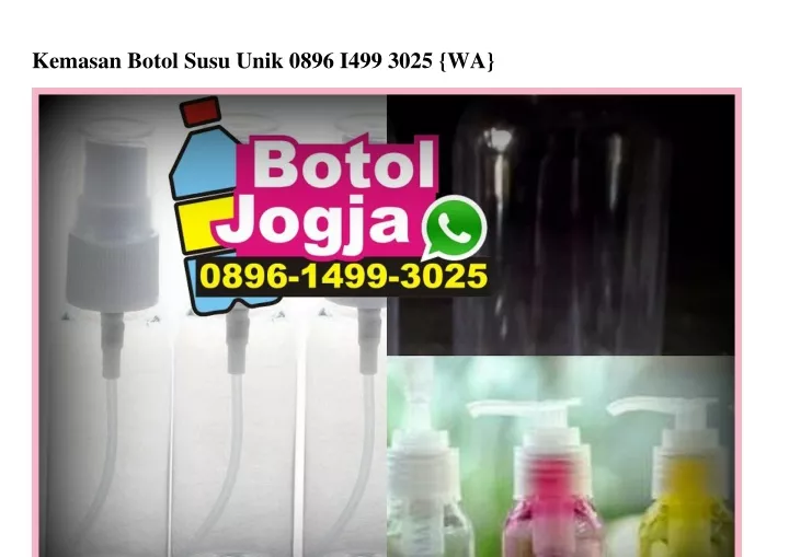 kemasan botol susu unik 0896 i499 3025 wa