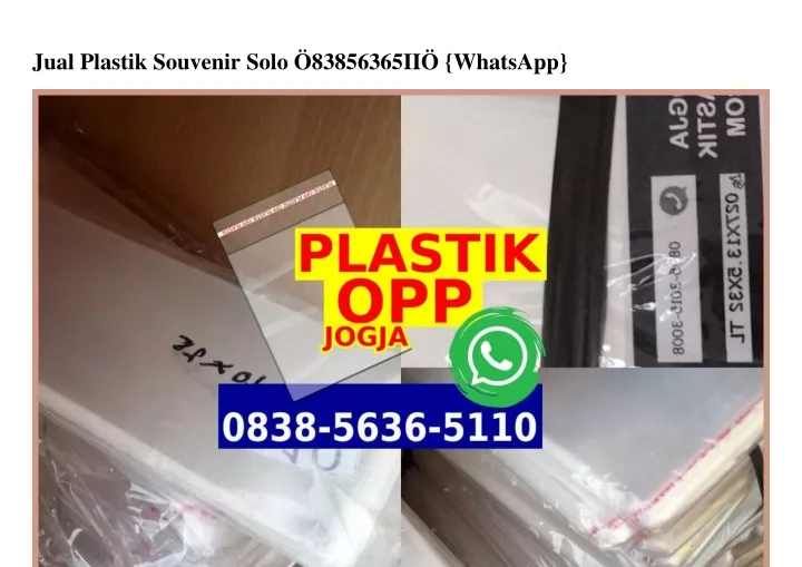 jual plastik souvenir solo 83856365ii whatsapp