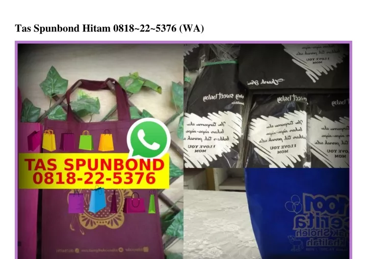 tas spunbond hitam 0818 22 5376 wa