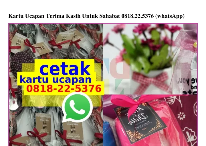 kartu ucapan terima kasih untuk sahabat 0818