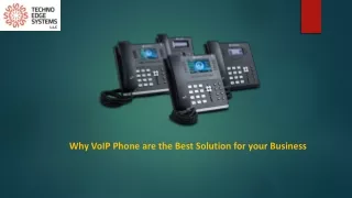 Why VoIP Phone are the Best Solution for your Business