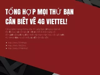 Summary of everything you need to know about 4G Viettel!