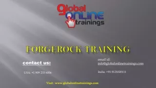 ForgeRock Training | Best ForgeRock online training - GOT