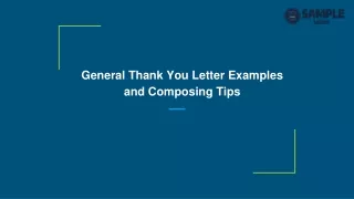 Best Thanks Letter Samples And Writing Tips