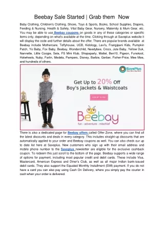 Beebay Sale Started | Grab them  Now