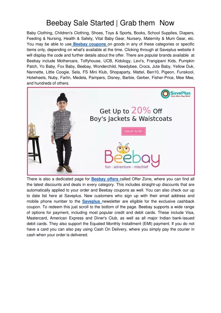 beebay sale started grab them now baby clothing