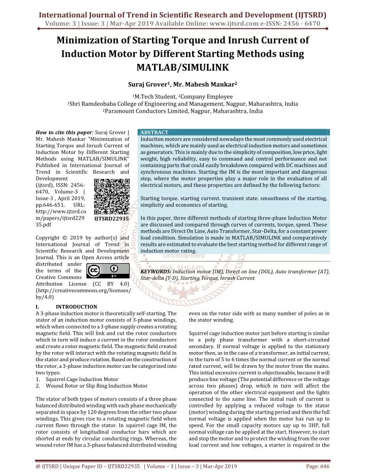 international journal of trend in scientific