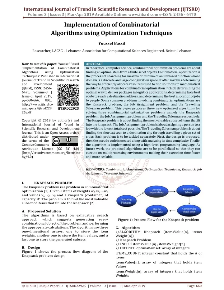 international journal of trend in scientific