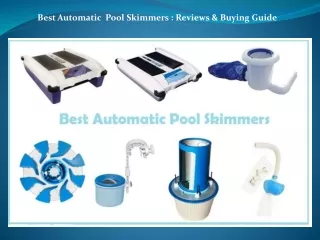 Best Automatic Pool Skimmers