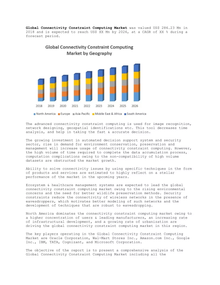 global connectivity constraint computing market