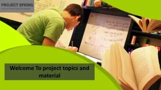Welcome To project topics and material