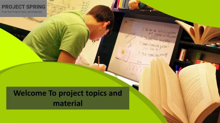 welcome to project topics and material