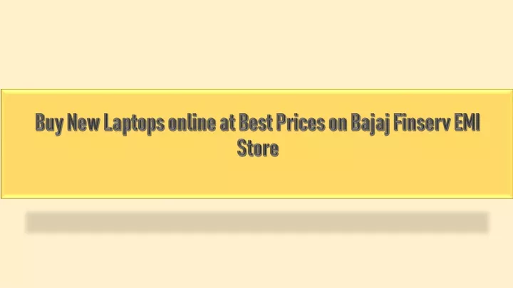 buy new laptops online at best prices on bajaj finserv emi store