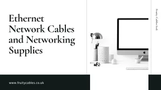 Ethernet Network Cables and Networking Supplies
