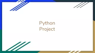 Are You Looking For Python Project