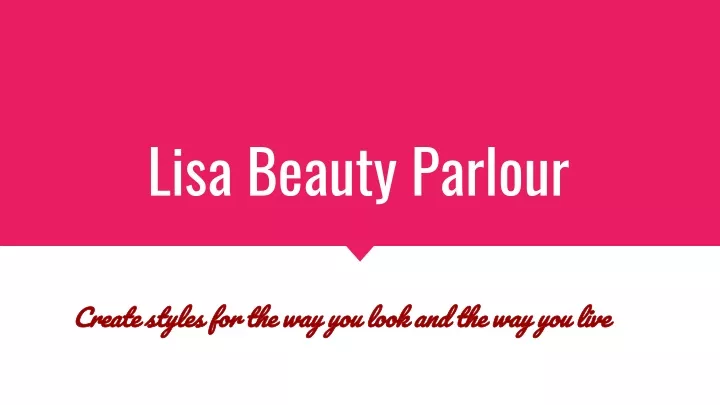 lisa beauty parlour