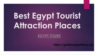 Egypt Tourist Attraction Places