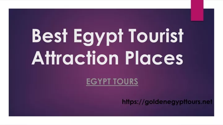 best egypt tourist attraction places