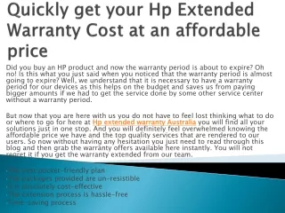 Hp extended laptop warranty