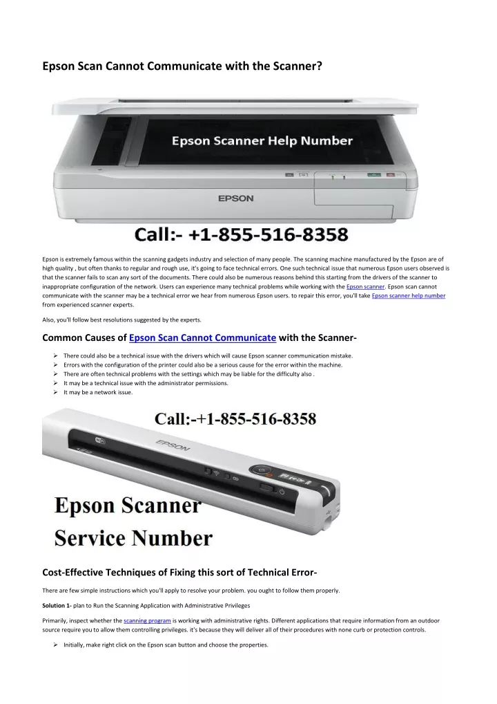 epson scan cannot communicate with the scanner