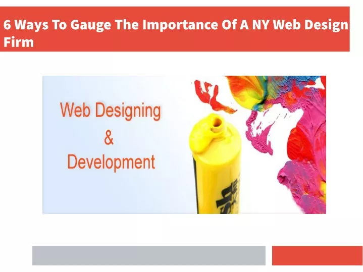 6 ways to gauge the importance of a ny web design